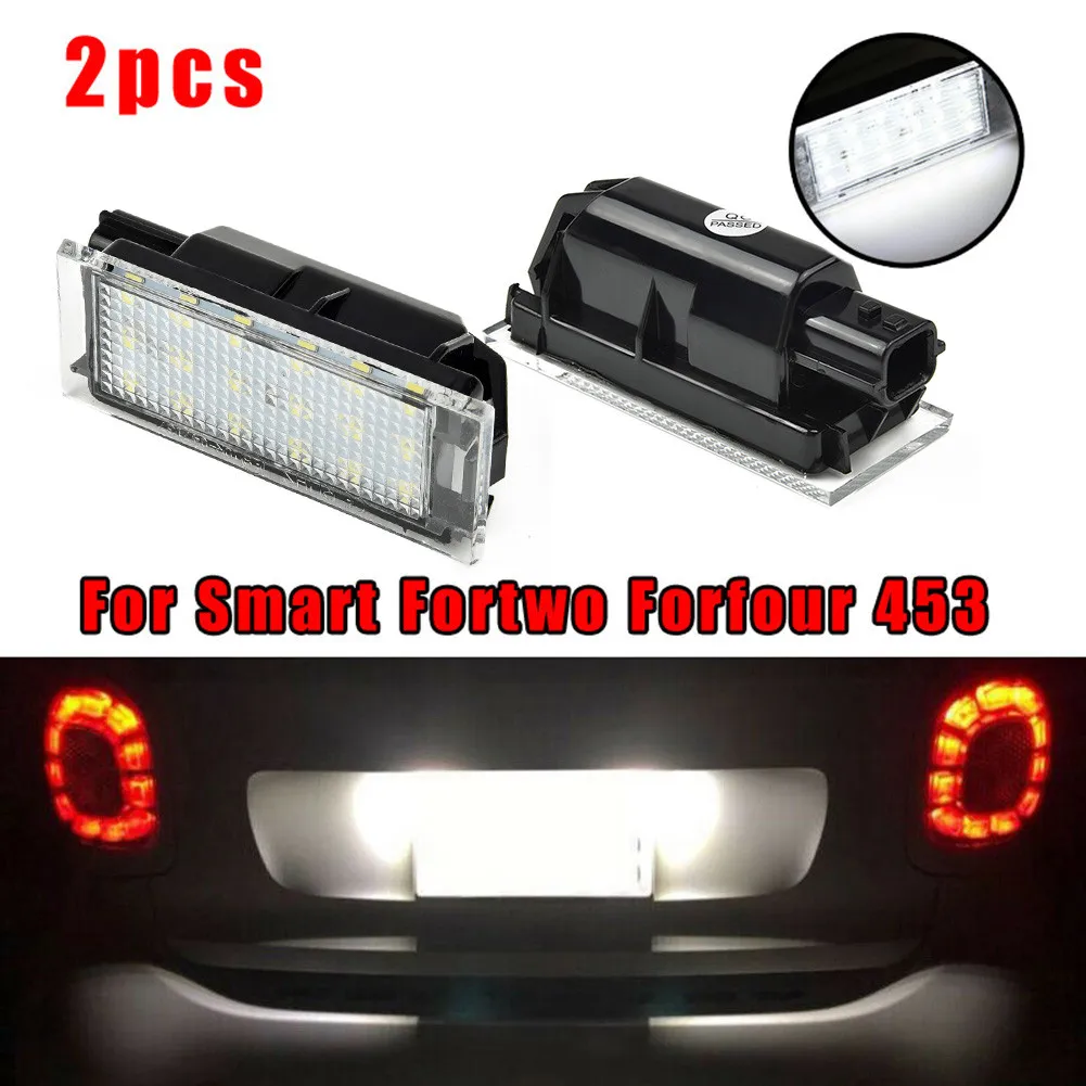 Placa de luz LED para Smart Fortwo e Forfour, nenhum erro, durável, 18 LEDs, 415, 453, 2PCs