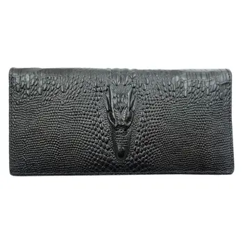 

Men's Long Wallet Leather Fashion Grain Business Style for Cash Card Male Clutch L9BE