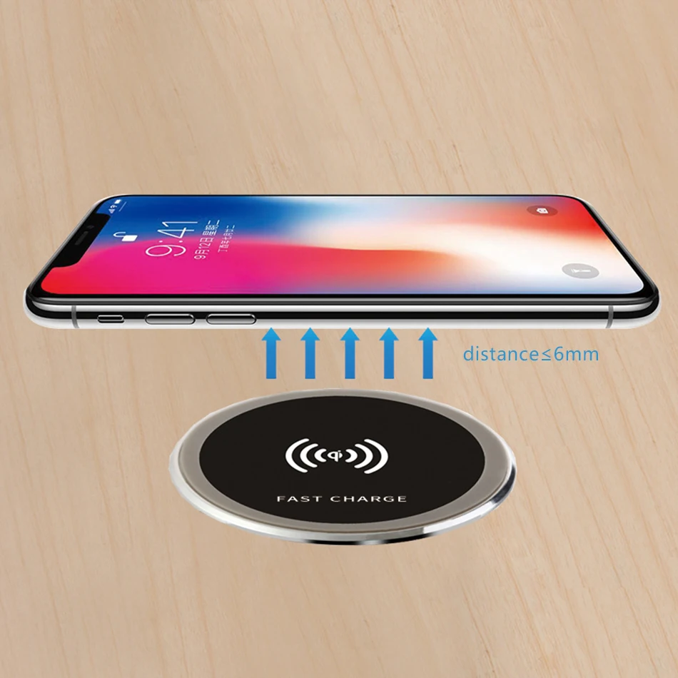 Встроенное Беспроводное зарядное устройство Qi для iPhone зарядная пластина