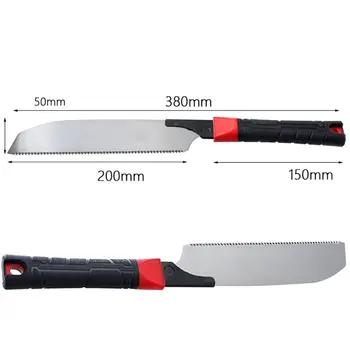 

Woodworking 3-edge Teeth Hand Saw SK5 Carbon Steel Tenon Fine Tooth Wood Cutter