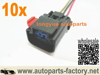 

longyue 10pcs Speed Sensor VSS 3 Terminal & Pigtail Connector Plug for Chrysler Dodge Jeep