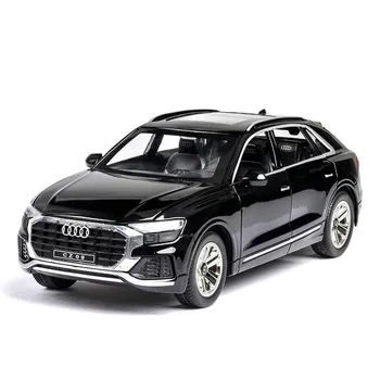 

1/32 diecast car model Q8 SUV off-road simulation Matel cars light sound alloy toys for children vehicles gifts for children boy