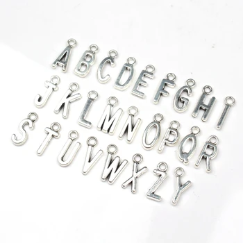 

20 pcs Double Side Alphabet A B C Z Letter Tag Charm Pendant Initials Jewelry Making DIY Handmade Craft wholesale