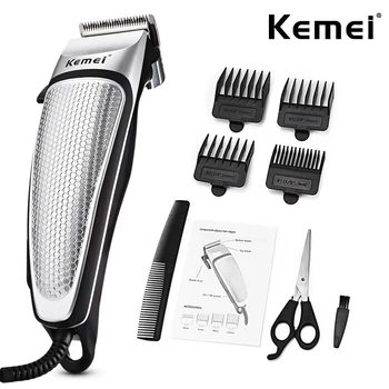 

Kemei Men Electric Hair Trimmer Clipper Barber Shop Powerful Corded Hair Clipper Household Low Noise Haircut Salon Tool