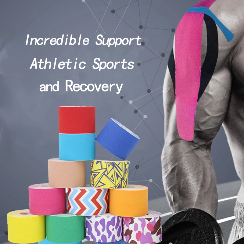 Kinesiology Tape - 16ft Uncut Roll - Best Pain Relief Adhesive 50