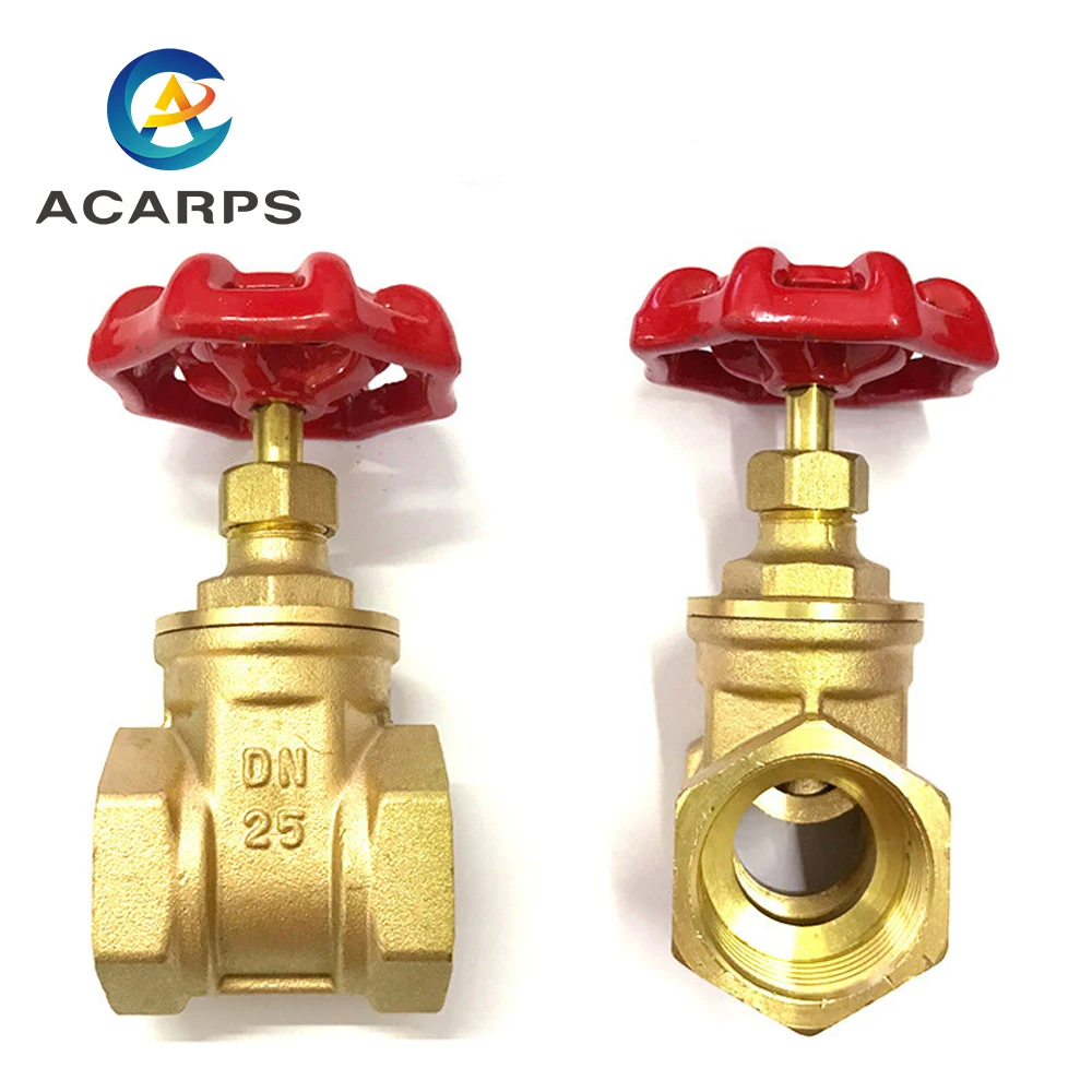 1/4" 3/8" 1/2" 3/4" 1" inch Brass gate valves DN15 20 25 water valve switch valve Internal Thread Gate valves