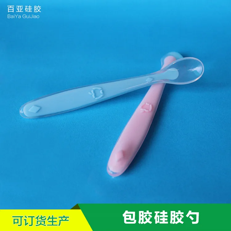 Manufacturers Profession Production Silica Gel Spoon Silica Gel Baby Spoon Children Baby Spoon Soft Silicone Spoon