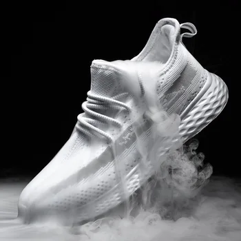 

New Men Mesh Shoes Casual Breathable Lightweight Comfortable Footwear Sneakers Walking New Height Increase Shoes Big Size 48