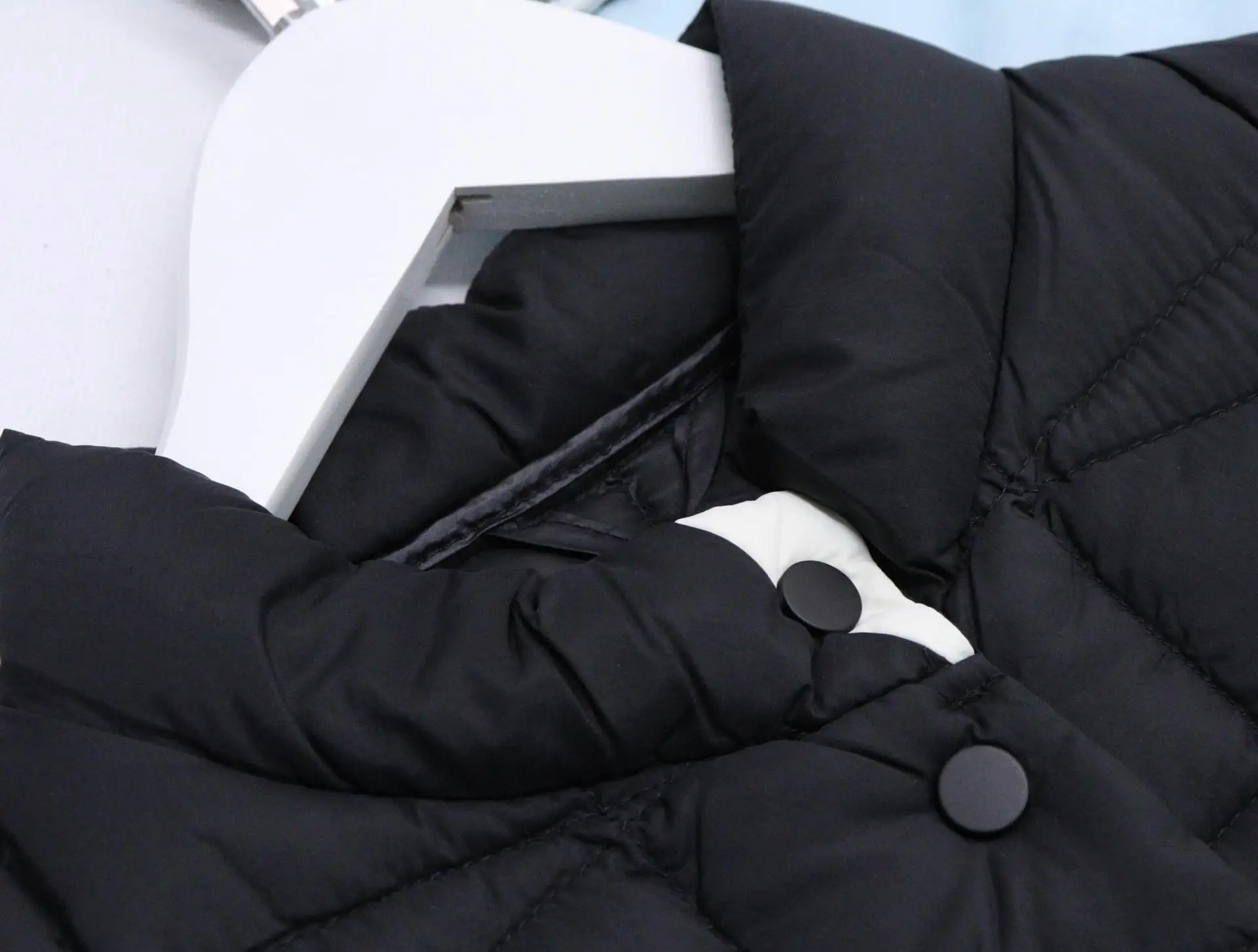 Culvert Leaching Home New Style WOMEN'S Dress Autumn& Winter New Style Mid-length 90 Cloth Thin Short down Coat