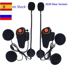 2020 versão BT-S2 1000m 30 à prova dipágua ipx7 moto capacete bluetooth sem fio fone de ouvido moto rcycle bluetooth intercom para moto rcycle