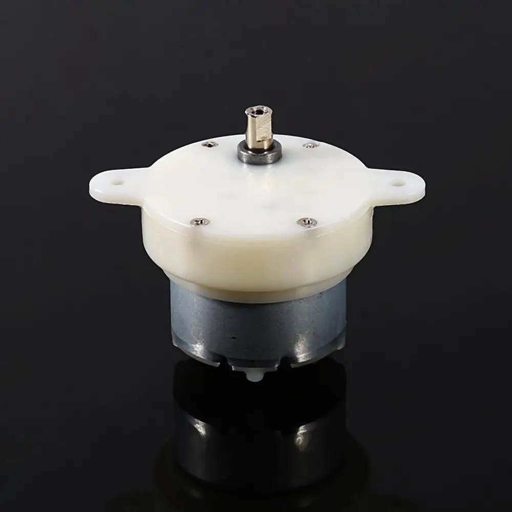 12v DC High Torque Slow Speed Electric Motor Gearbox 3 RPM 4mm Shaft Diameter Micro Slow Down Mute Motor