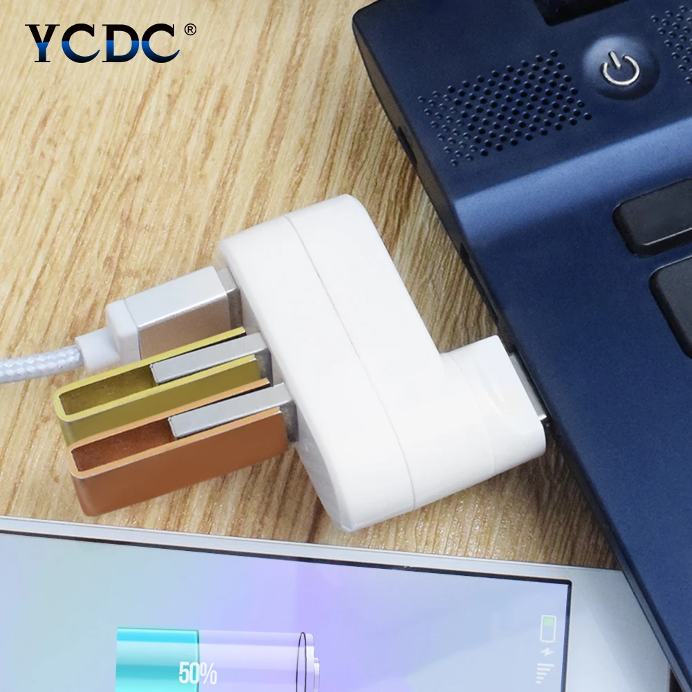 Мини 3 портовый USB 2 0 концентратор Вращающийся адаптер разветвитель Расширение