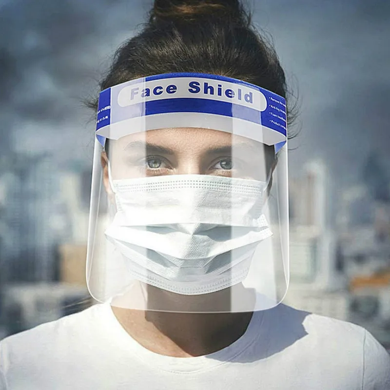 

Transparent Safety Face Shield Clear Flip-up Visor Glasses Eye Full Face Protector Anti-fog Dustproof Goggle Mask for Outdoor