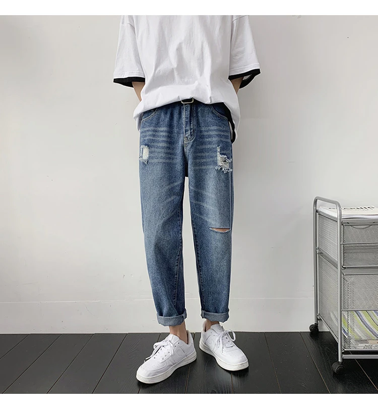street hip hop collages casual jeans