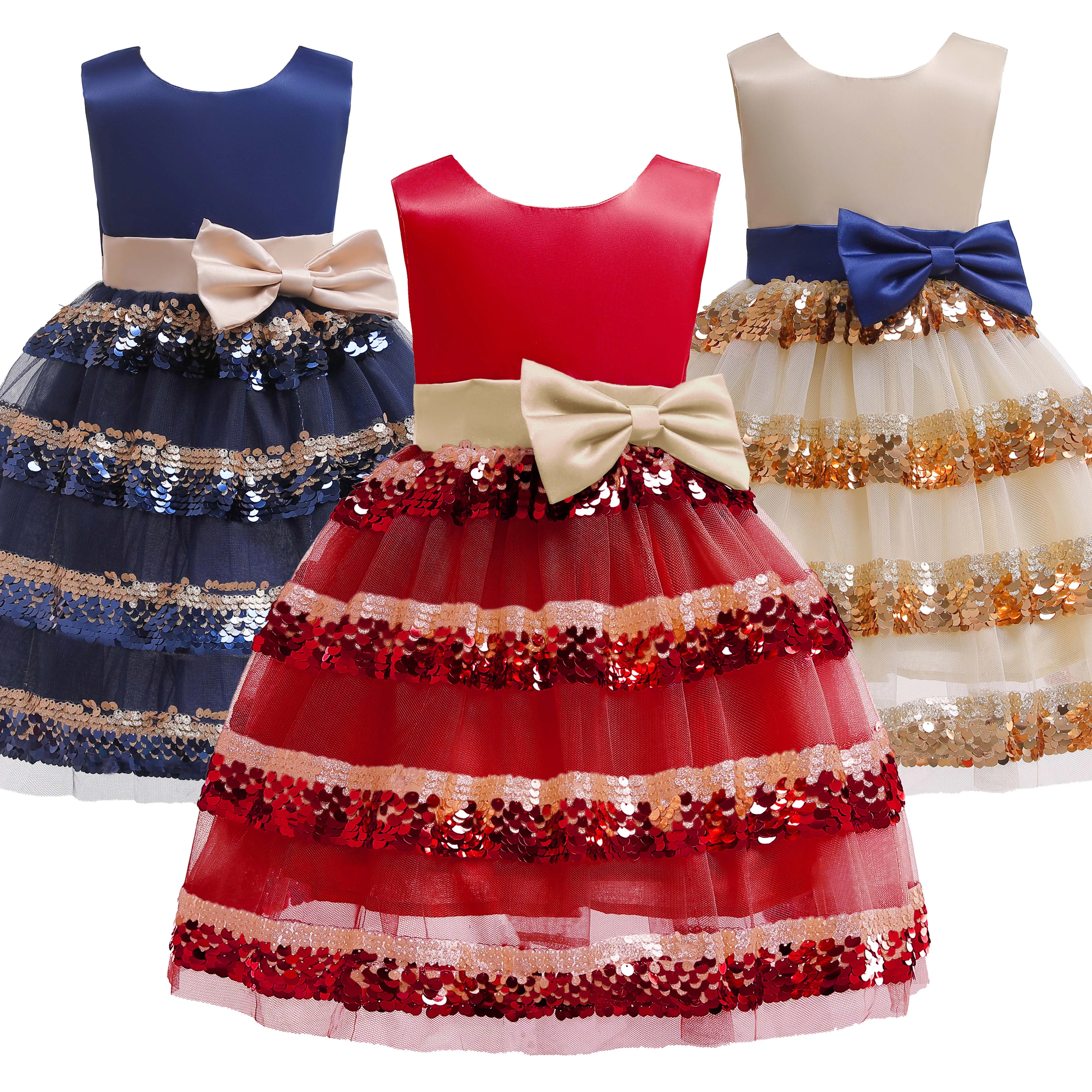 

Christmas Girl's Dress New Year's Dress Red Dress Dress Children's Princess Dress