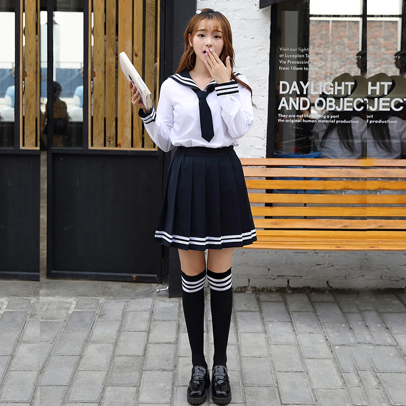̺  JK   ª/ Ҹ Ϻ б  ҳ  Pleated ġ JK Ʈ Anime COS C30153AD