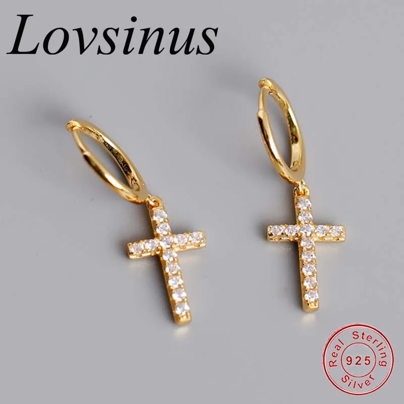 Женские серьги-подвески из серебра 925 пробы с фианитами | Украшения и аксессуары