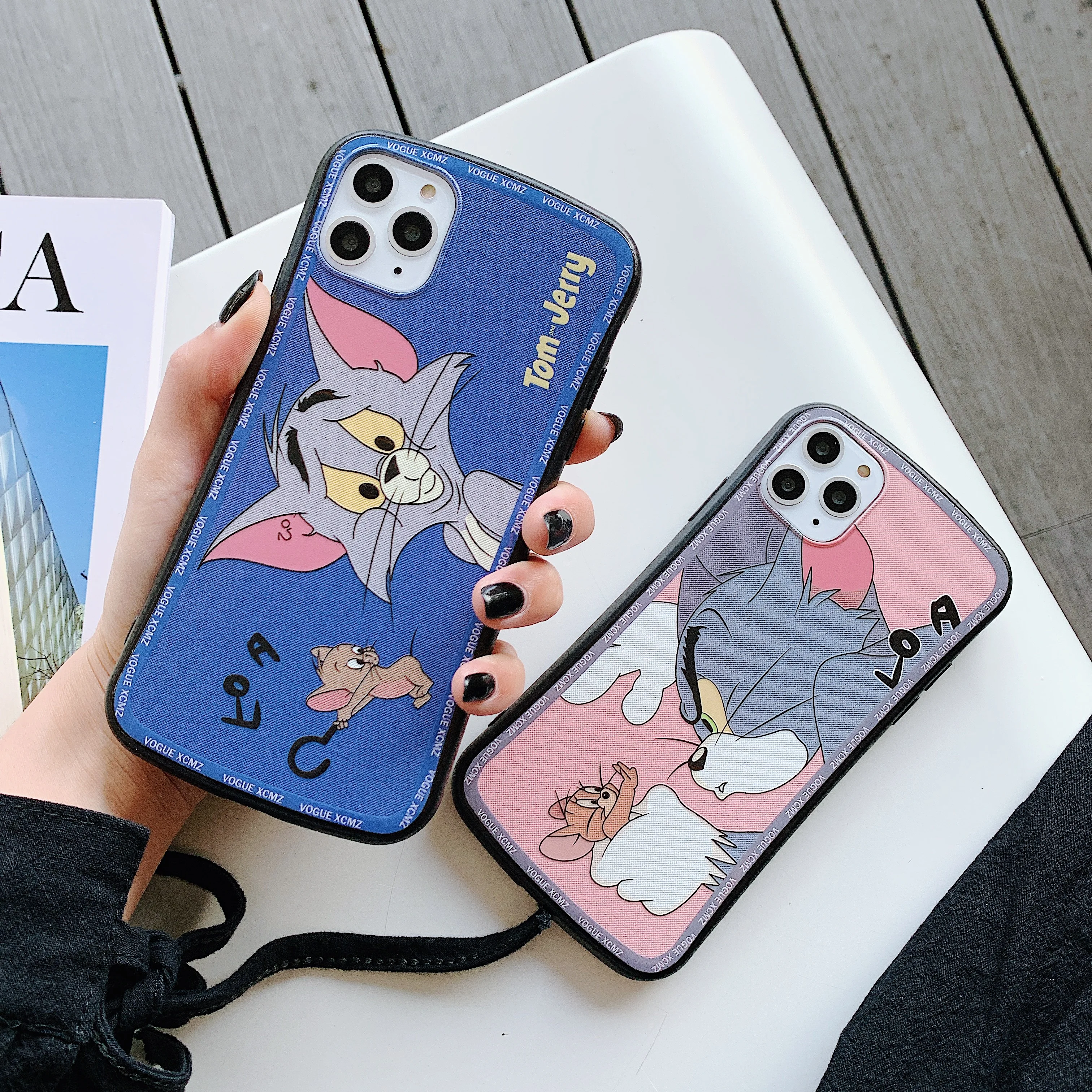 

Ms Win Case For iPhone11 Pro Max X XR XS Max 7 8 Plus Tom&Jerrys cartoon pet Mobile Phone Case Small pretty waist fashion Shell