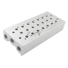 Пневматическое управление 7 строк коллектор Соленоидный клапан база