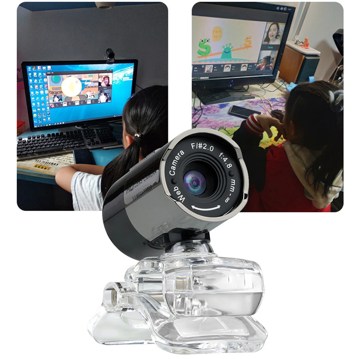 SOONHUA USB Web Camera Webcam 12MP With Microphone Webcams Driver-Free For Desktop Laptop Computer Cameras 30FPS | Компьютеры и офис