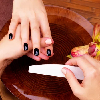 

72pcs Pretty Natural Long Fake Nails Sharp False Nails for Girls Women