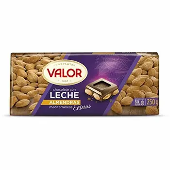 

Chocolates Valor - Choholate con y Marconas Enteras - 250 g - [pack de 4]