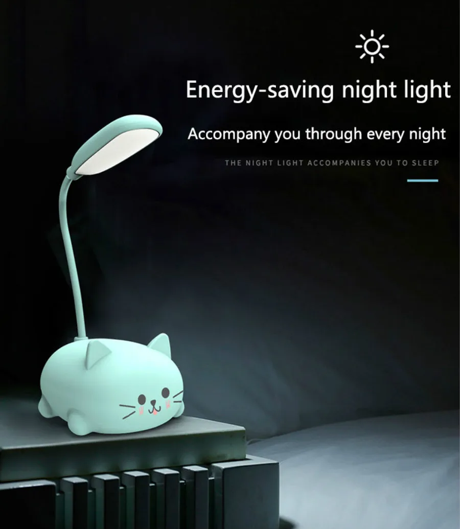 LED Desk Lamp USB Charging Bedside Table Lamp Living Room Badroom Decor Cute Bear Gifts for Children