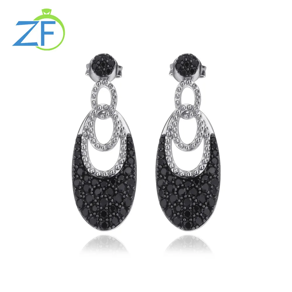 Black and Silver Drop Earrings – Darling Marcelle LLC