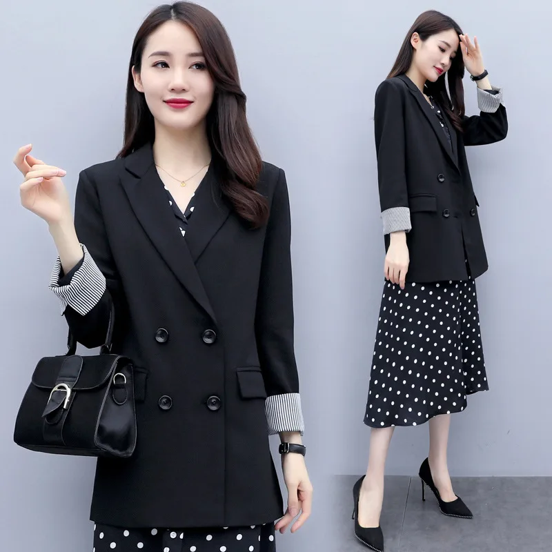 

Suit Jacket Women's Tennis Red-2019 New Style Spring And Autumn Korean-style Loose-Fit British-Style Casual Suit Short Coat Fash