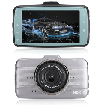 

Car DVR camera supports reversing image HD 3 inch dual lens image 1080P hidden wide angle driving recorder
