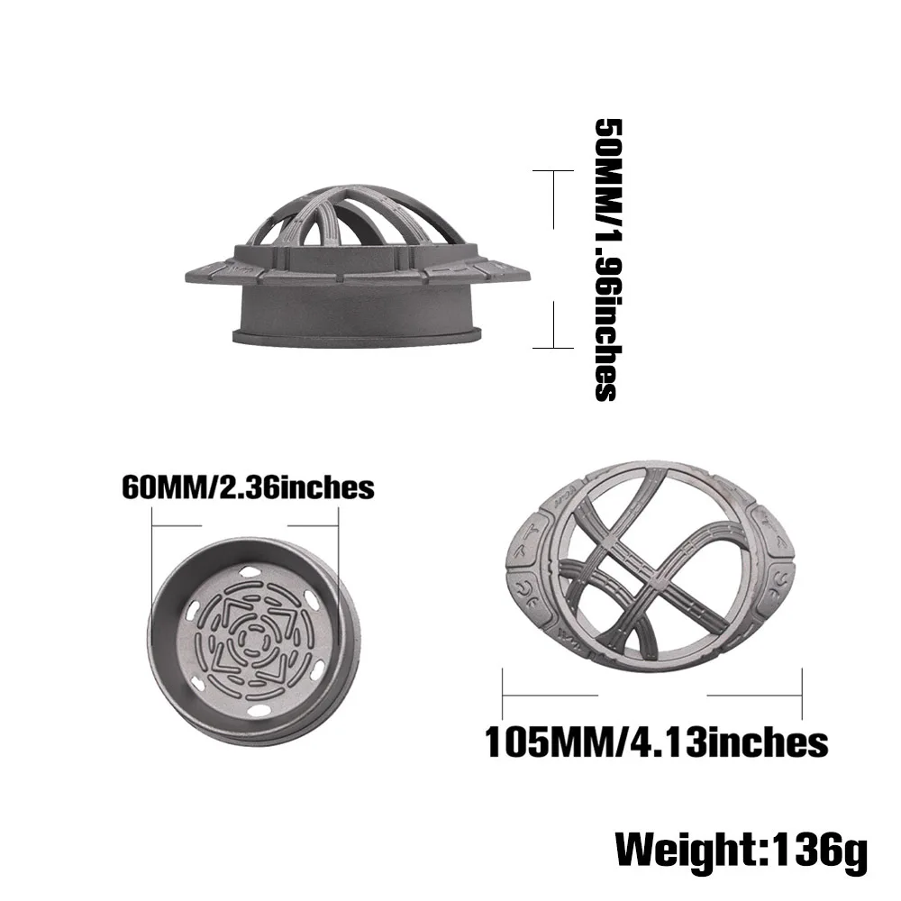 Черный/серебристый крутая модель летающая тарелка чаша для кальяна и большой угольный держатель для кальяна Набор для управления теплом лучшие аксессуары для кальяна