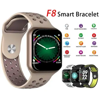 

MeterMall F8 Smart Watches Watch IP67 Waterproof 15 Days Long Standby Heart Rate Blood Pressure Smartwatch Support IOS Android