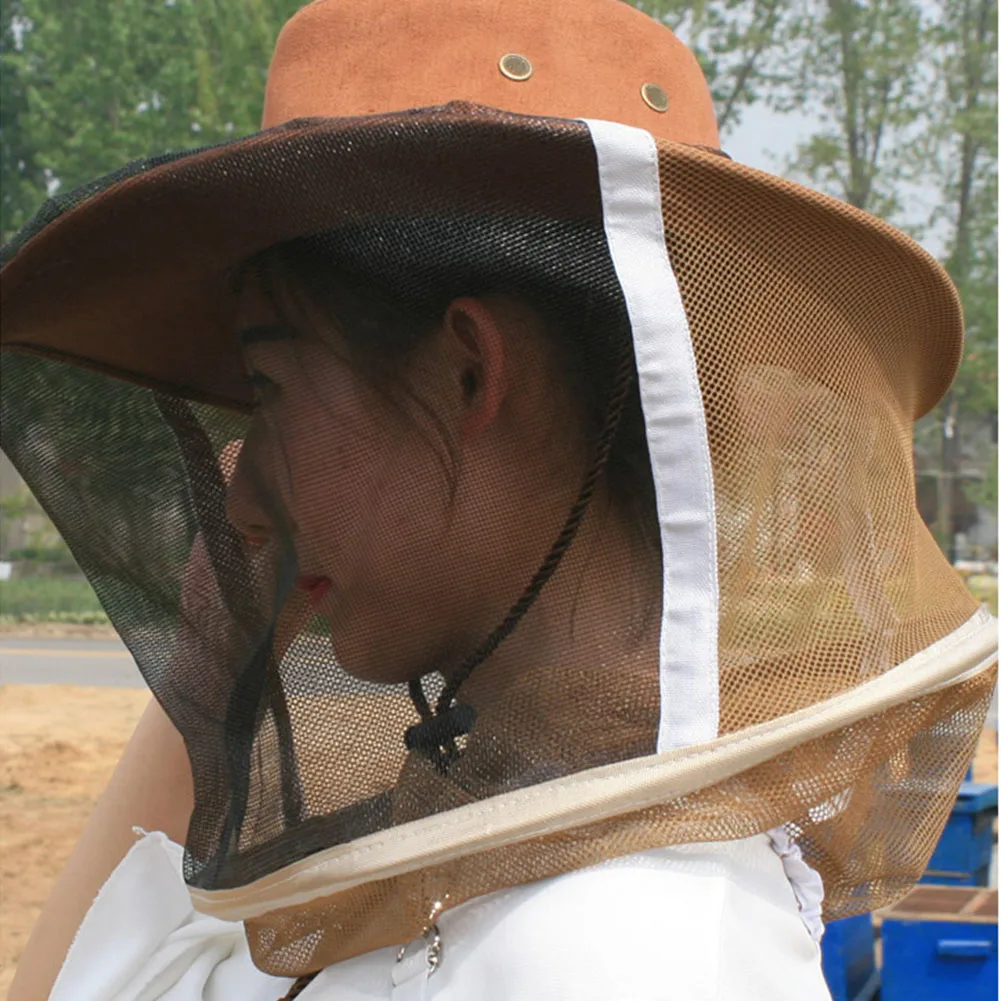 Вуаль шляпа пчеловода практичный Пешие прогулки Рыбалка ковбой сетевой протектор шеи обёрточная бумага анти москитный полный уход за лицом крышка насекомых Охота
