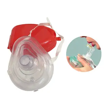 

1PCS CPR Resuscitator Rescue First Aid Masks CPR RESPIRATORY MASK Mouth Breath One-way Valve Tools 2020 Hot Sell Masks