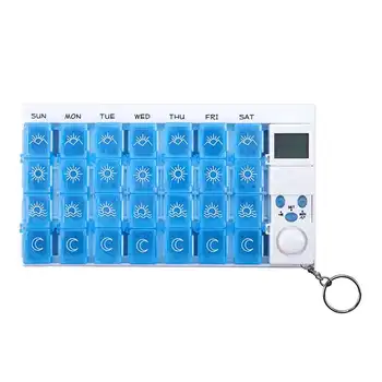 

Digital Pill Box Case Timer 7 days Pill Box with Alarm Handy Pill Organizer