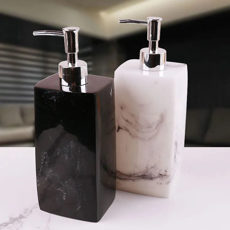JINSERTA мрамор мыло диспенсер пресс Sub-Bottle роскошный дом отель ванная комната ручной дезинфицирующий шампунь декоративная бутылка для мытья тела