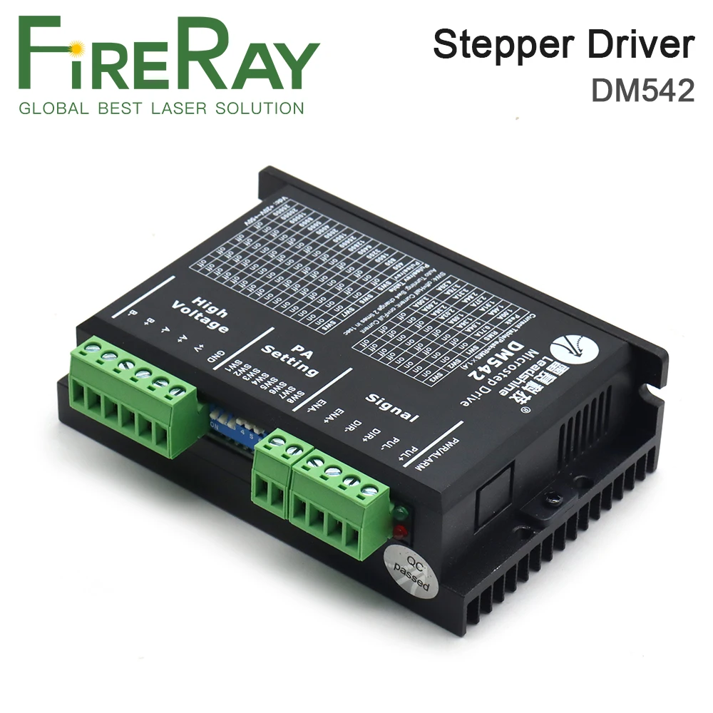 FireRay Leadshine 2 Фаза аналоговый шаговый двигатель драйвер DM542 контроллер для Co2