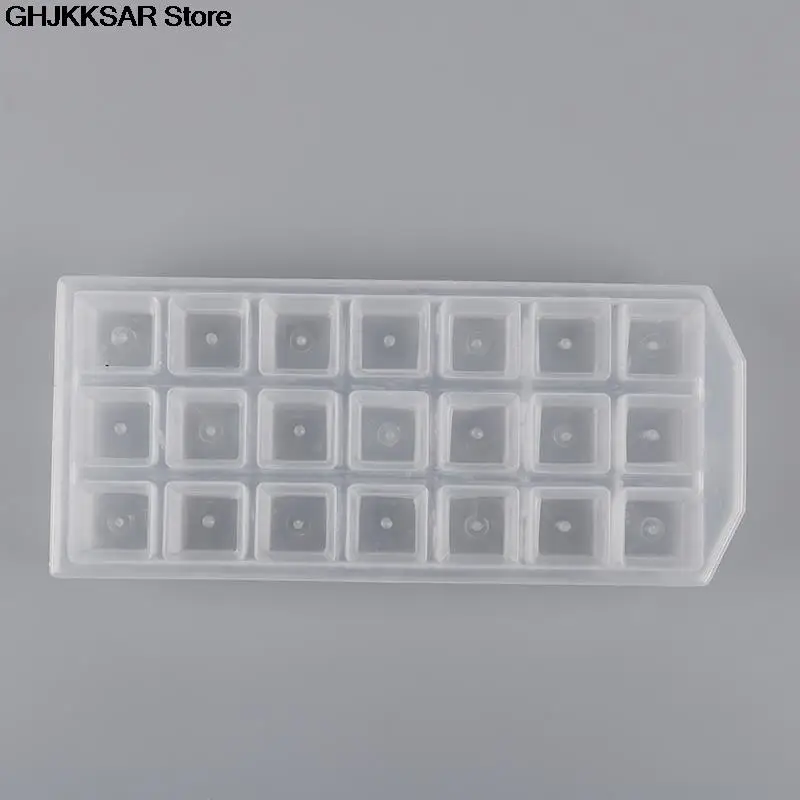 21Grid Ice Cube Pudding Maker Mold Refrigerator Ice Mould Tray Tool Plastic  Dq 