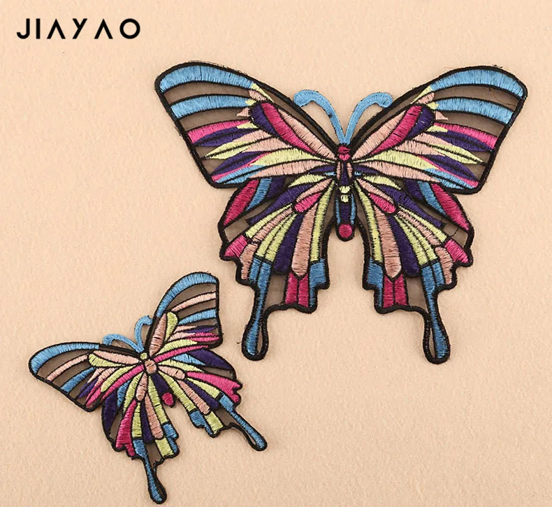 Сетчатая вышивка мультяшная бабочка шитье Глажка одежды сумка футболка шляпа