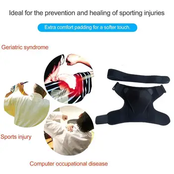 

1pc Adjustable Shoulder Support Bandage Protector Brace Tennis Sport Strap Injury Joint Training Shoulder Pain Equipment R4A9