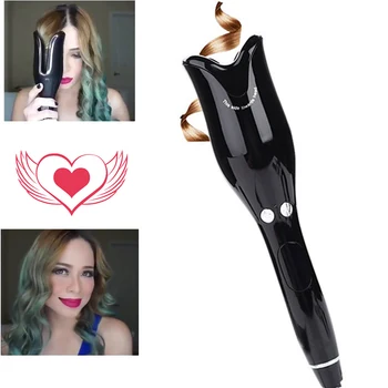 

Professional Hair Curler Beach Wave Curling Iron Rotating Air Curler Hair Waver Curling Wand LCD Screen Automatic Hair Curler