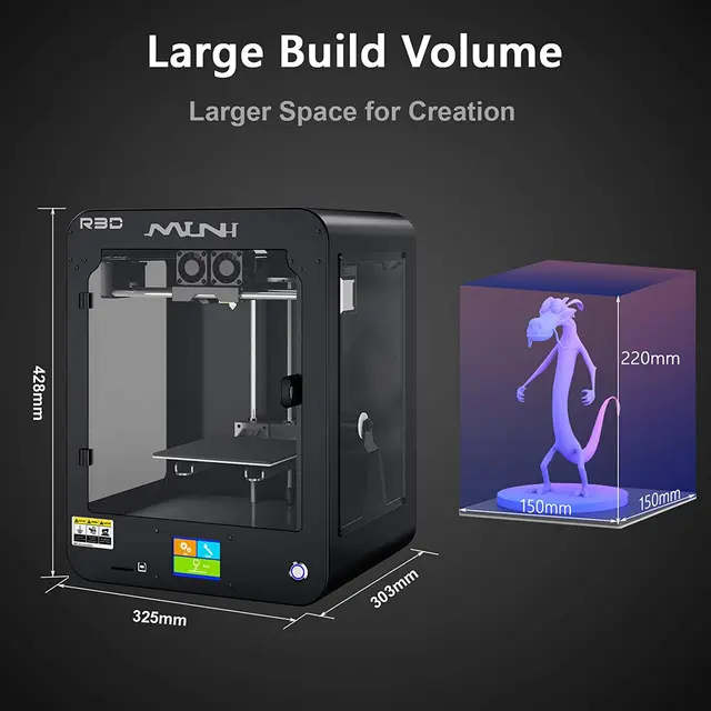 Createbot Mini High Precison 3D Printer WifiConnect HD Touch Sreen