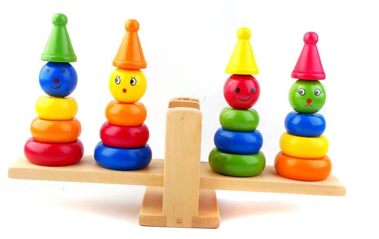 

Clown Balance Jz05 Wooden Early Educational Teaching Aid Children'S Educational Toy Montessori Preschool Balance 0.7
