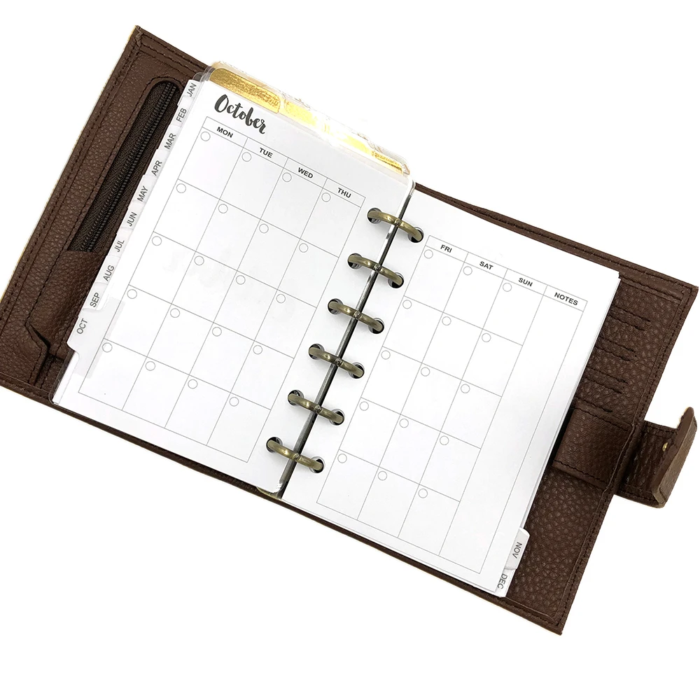 Fromthenon 100% Genuine Leather Notebook Journals A7 Personal Planer Organizer Mini Agenda Cowhide Diary Daily with Big Pocket Fromthenon 100% Genuine Leather Notebook Journals A7 Personal Planer Organizer Mini Agenda Cowhide Diary Daily with Big Pocket