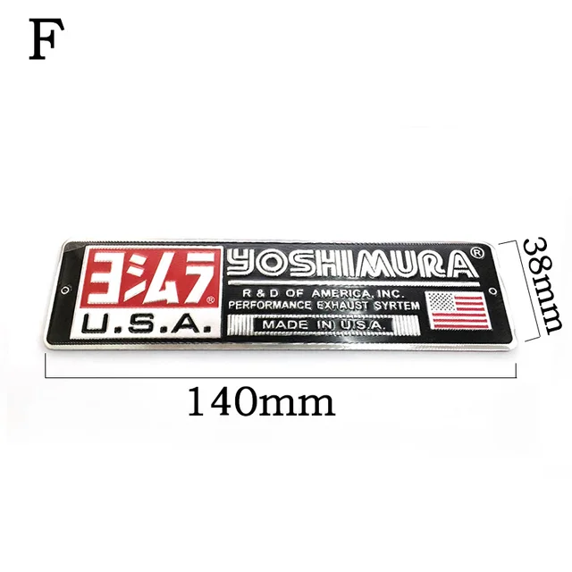 3D Aluminum Heat-resistant Motorcycle Exhaust Pipe Decal Sticker For Scorpio Two brothers Scorpio Arrow Leovince moto Sticker F