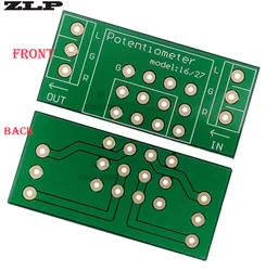 Amplificador de potência áudio ajuste de volume duplex importado seis pinos filme carbono potenciômetro banhado a ouro pcb placa adaptador circuito