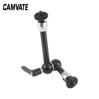 

CAMVATE Upgraded 8" Articulating Magic Arm With Double-end 1/4" Ball Head Adapter & Strengthened Central Lock Knob C2573