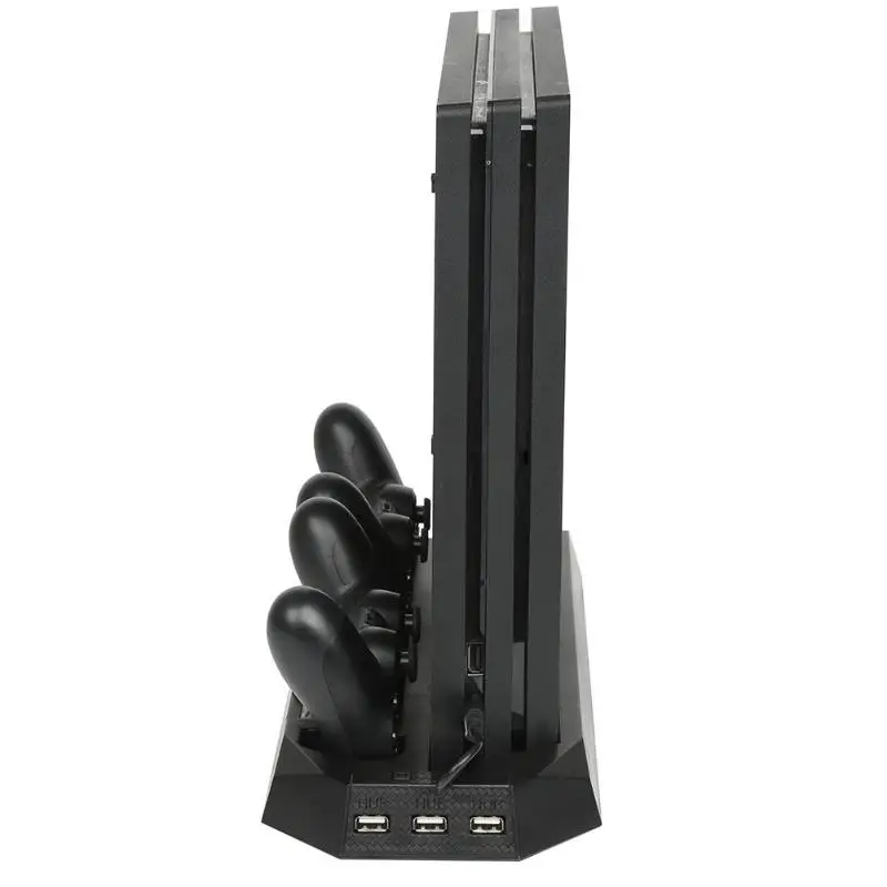 Вертикальная подставка с охлаждающим вентилятором зарядная подставка usb-хаб зарядное устройство для PS4 Pro