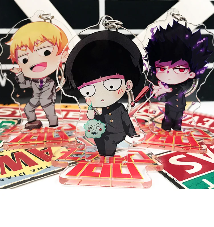 Аниме Mobu Saiko Hyaku Kageyama Shigeo Dimple 100 подставка для косплея акриловый брелок подвеска
