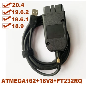 

2020 Newest V2 USB Interface Car Diagnostic Cable 20.4.1/19.6.2 English Polish German French Denish Atmega162 Chip